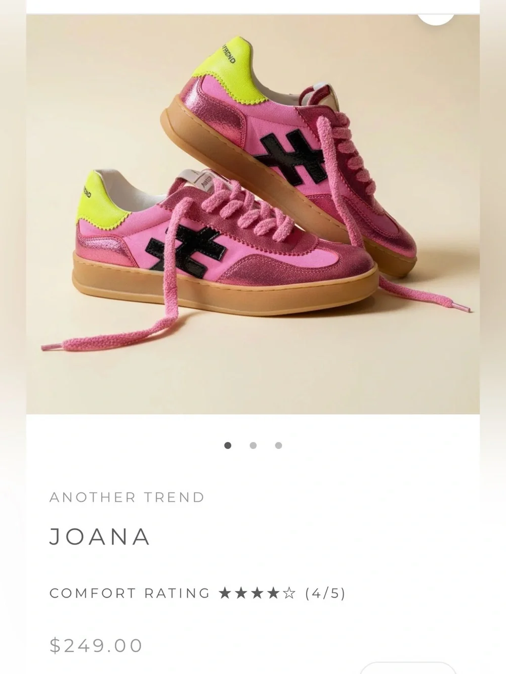 NWOT Another Trend Pink Suede Sneakers